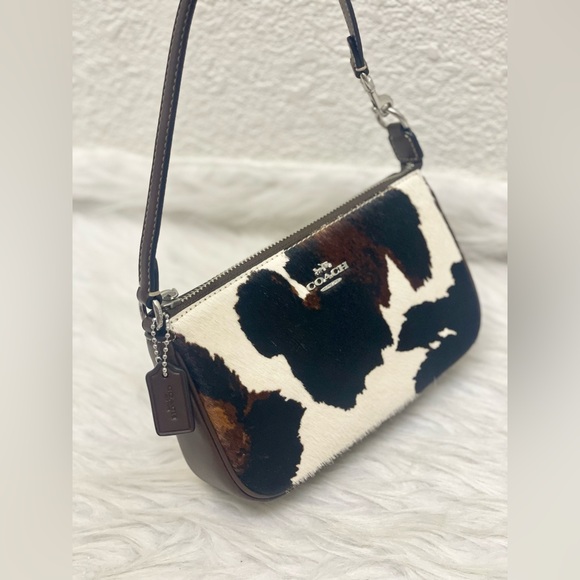 COACH Nolita 19 With Cow Print CCV61, cow printed haircalf/Sv/Cow Multi NWT - Picture 7 of 16